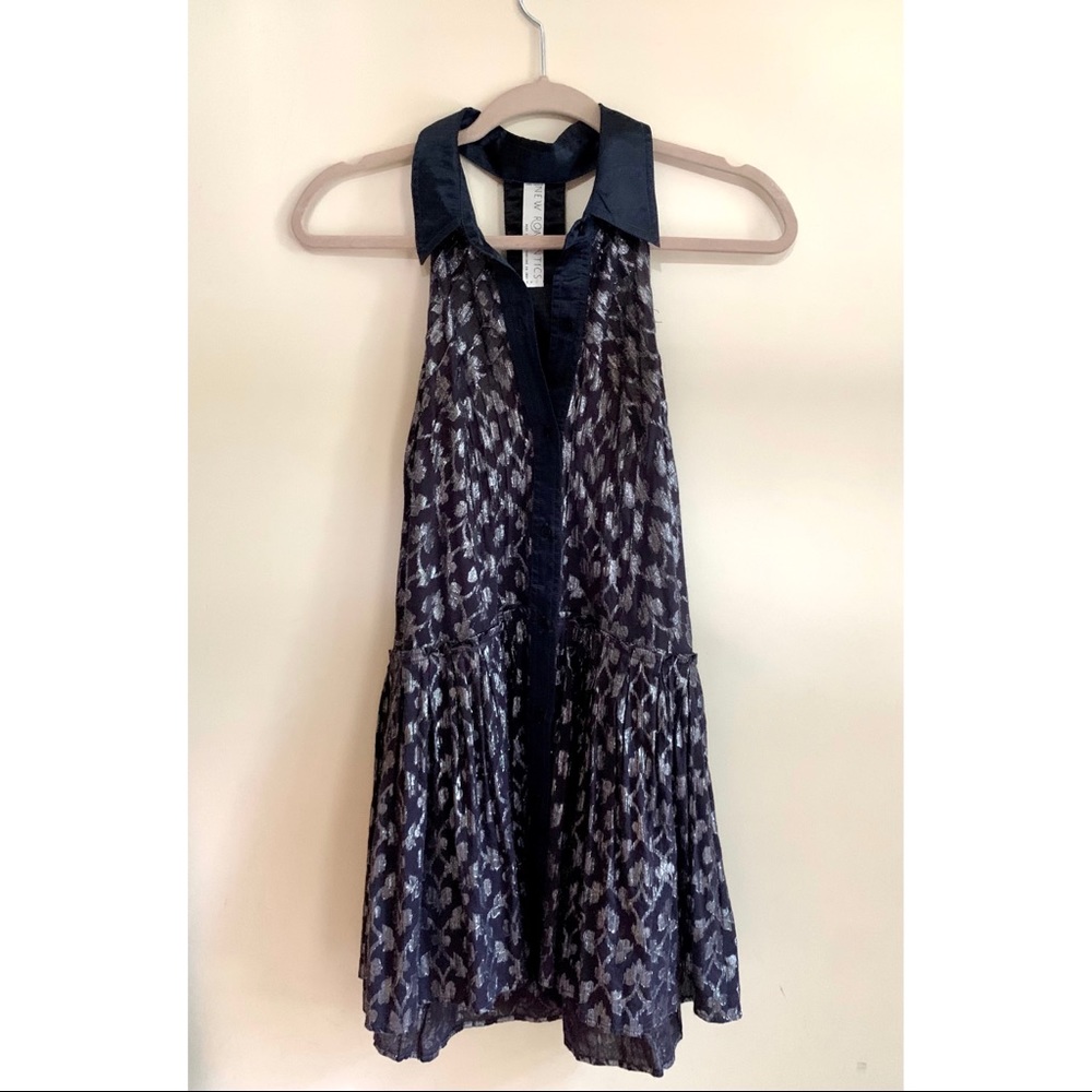 Midnight and sliver free people dress size S